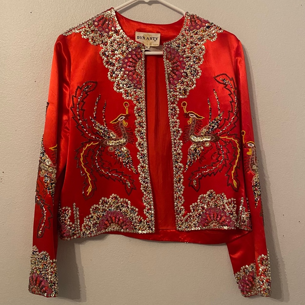 Vintage Red Evening Jacket